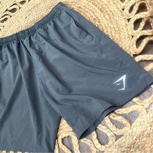 Gymshark Grey Athletic Sports Shorts Med